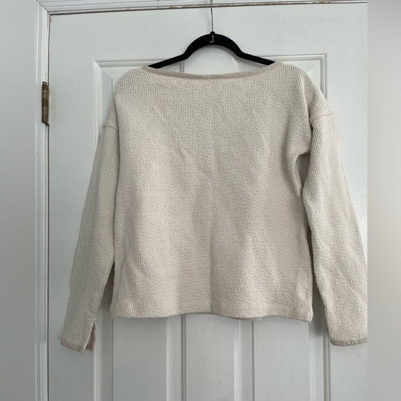 Ecru cotton sweater - Picture 5 of 5